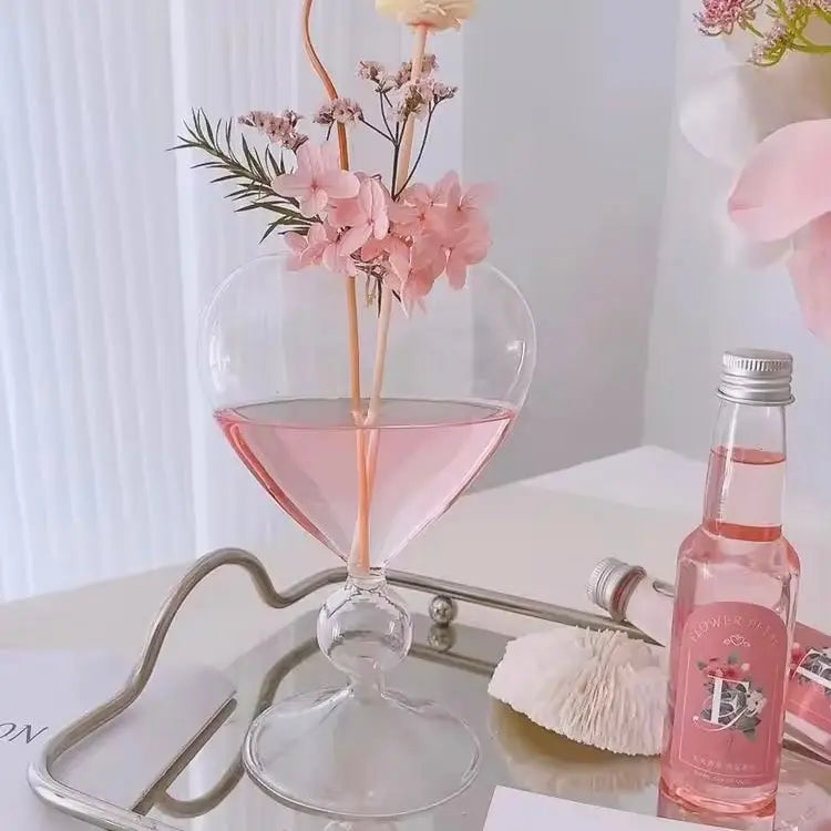 Heart Shape Glass Vase CreativeFemininity