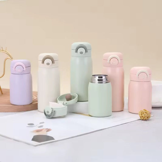 Mini Travel Water Bottle - Pink/Green/Purple/Cream Creative Femininity