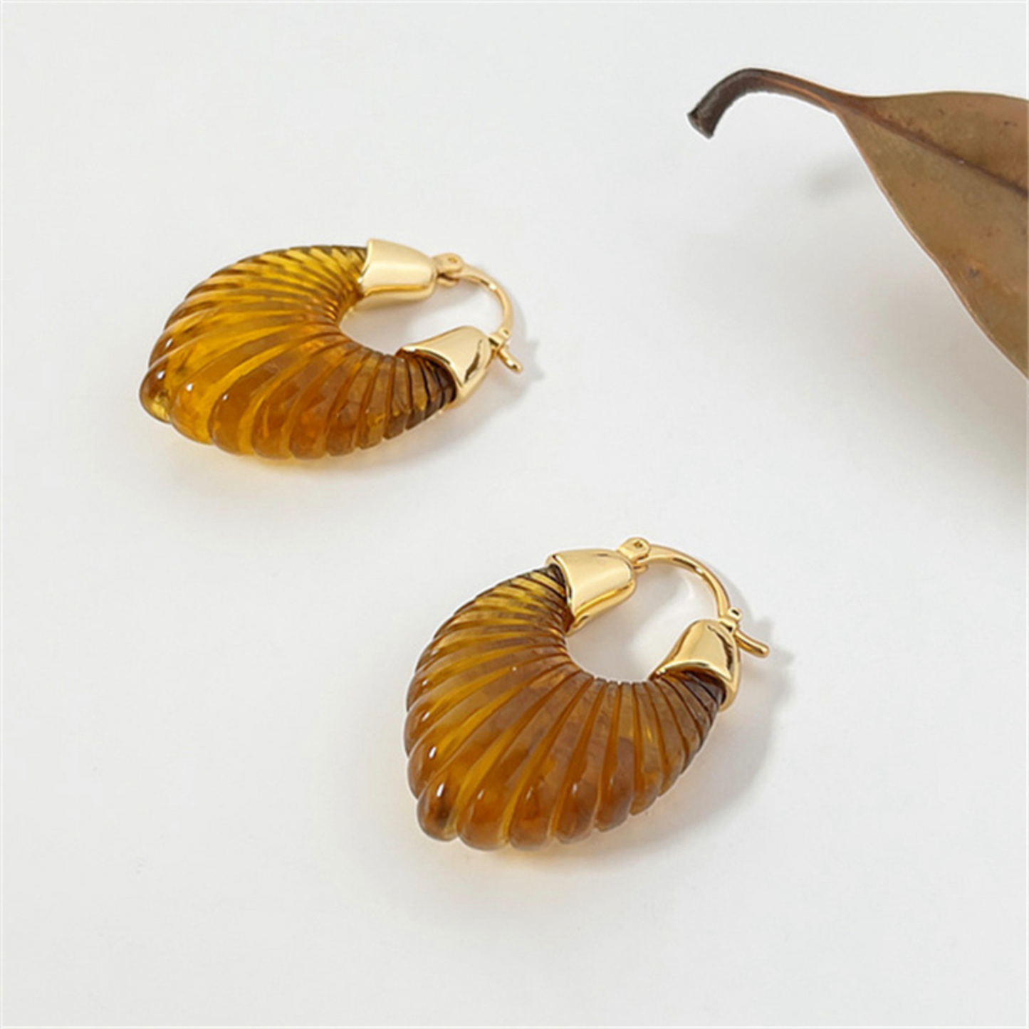 mermaid shell earrings