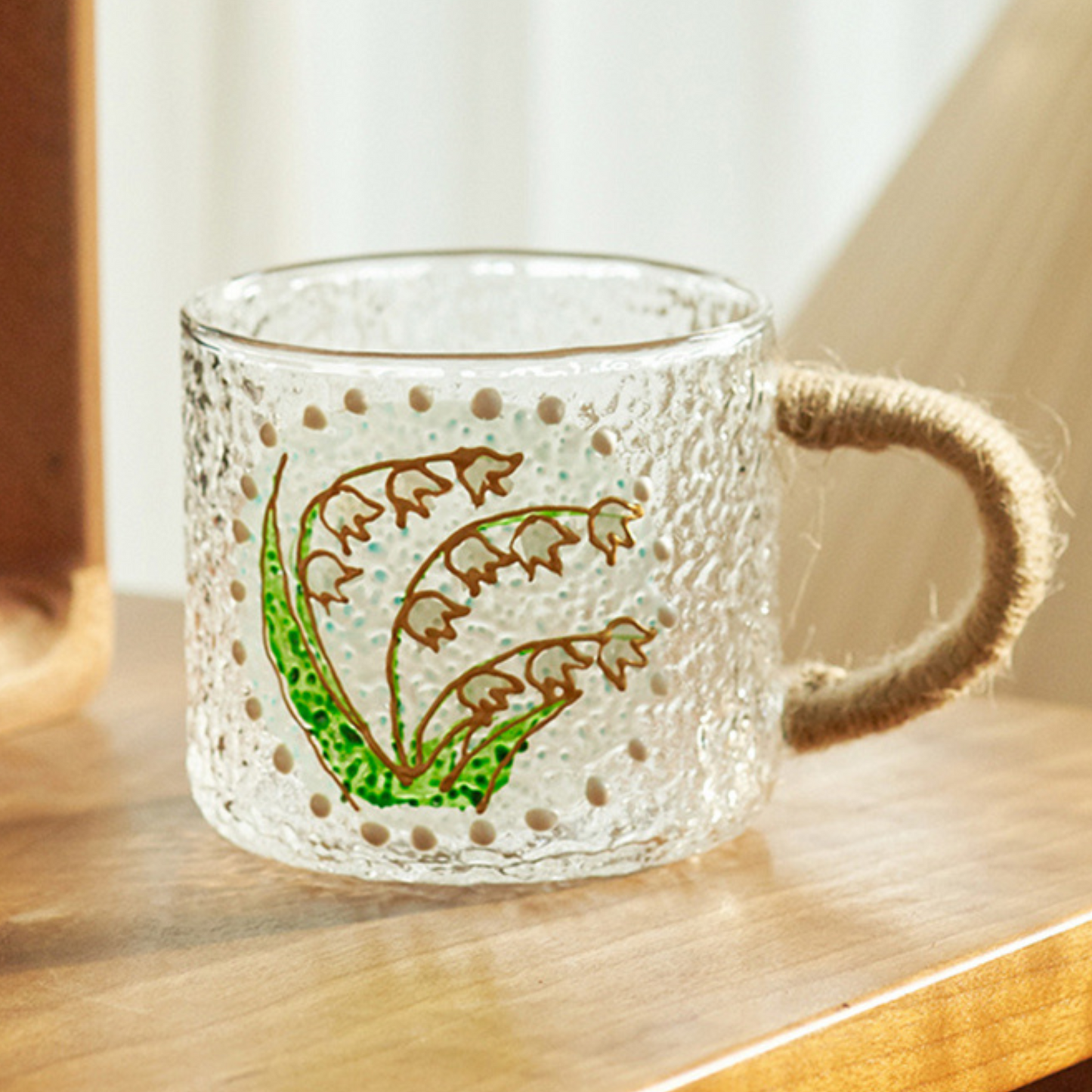 Artisan Painted Glass Carafe & Mug Set
