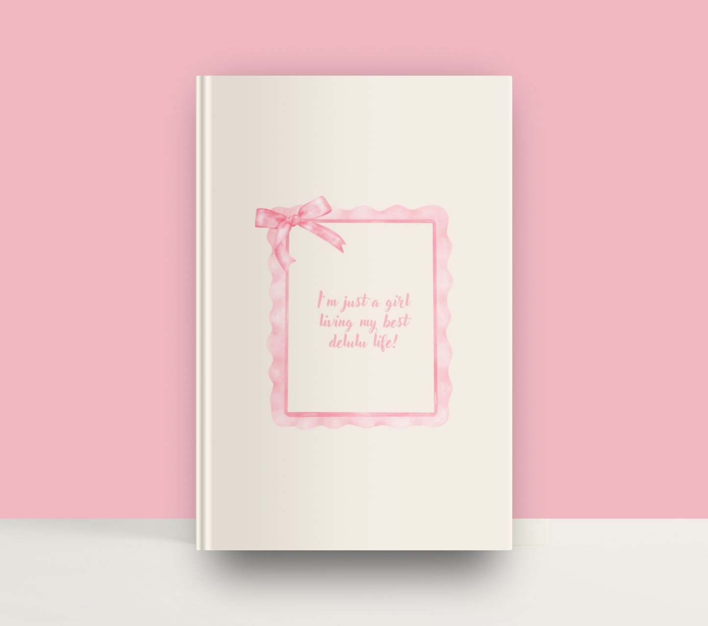 pink delulu coquette journal