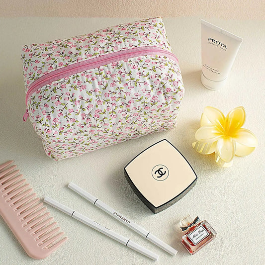 flower print make up bags