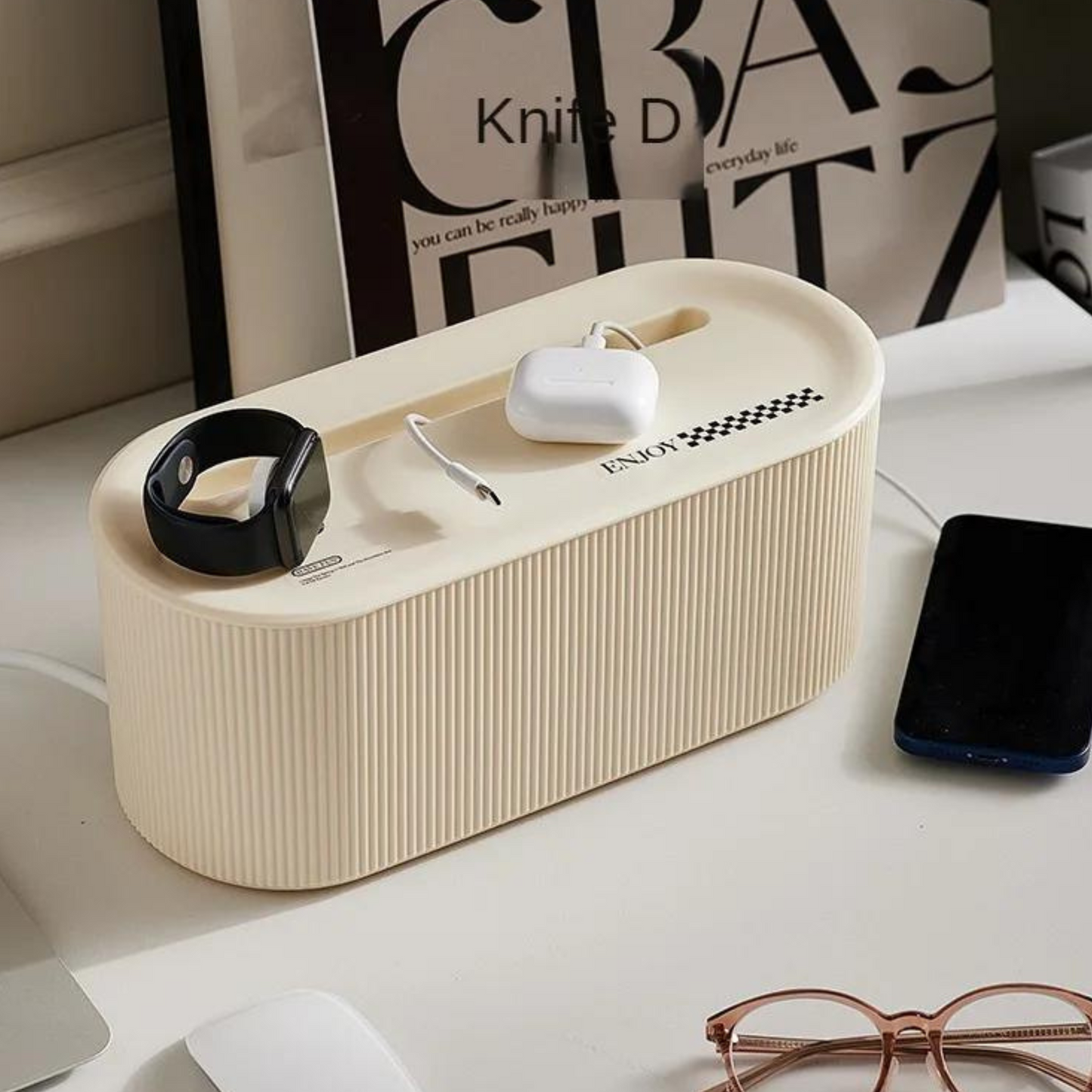 stylish storage box with lid