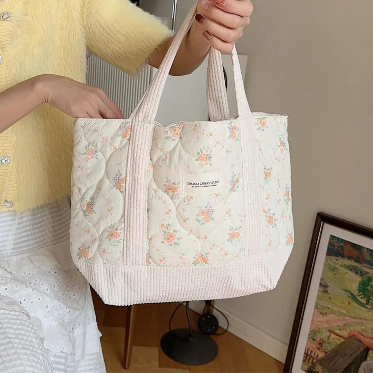 balletcore aesthetic tote bag