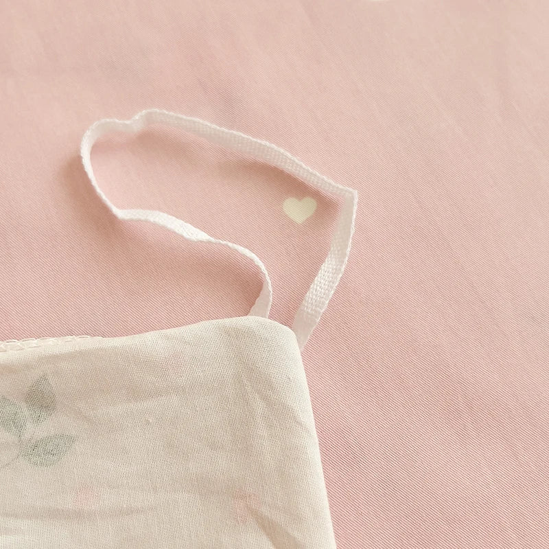 Large Pink Floral Duvet Set