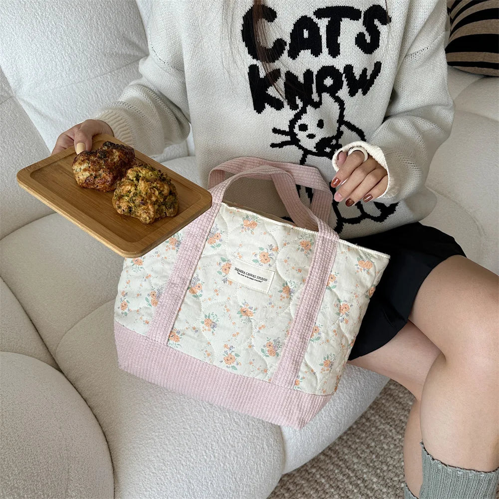 Everyday Floral Quilted Tote Bag