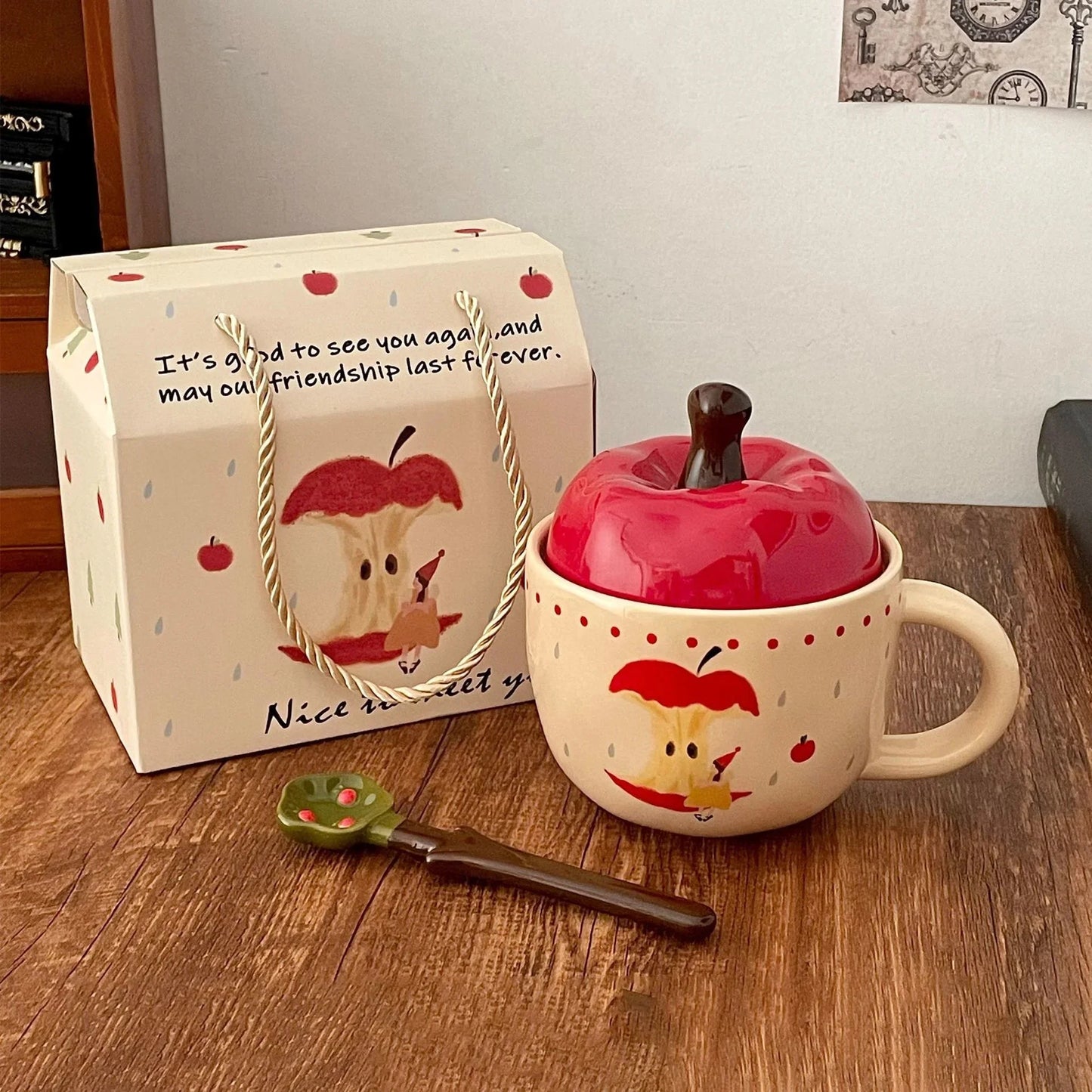 Apple Shape Coffee Cup Set