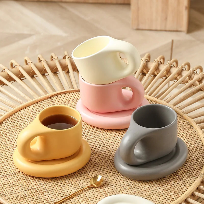 Matching Pretty Mug & Plate Set
