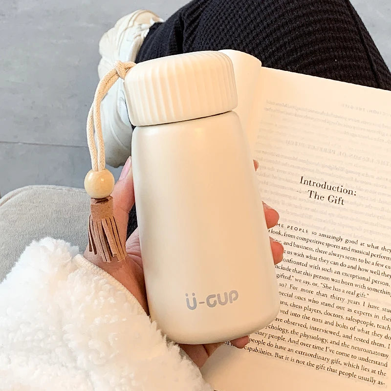 white mini flask