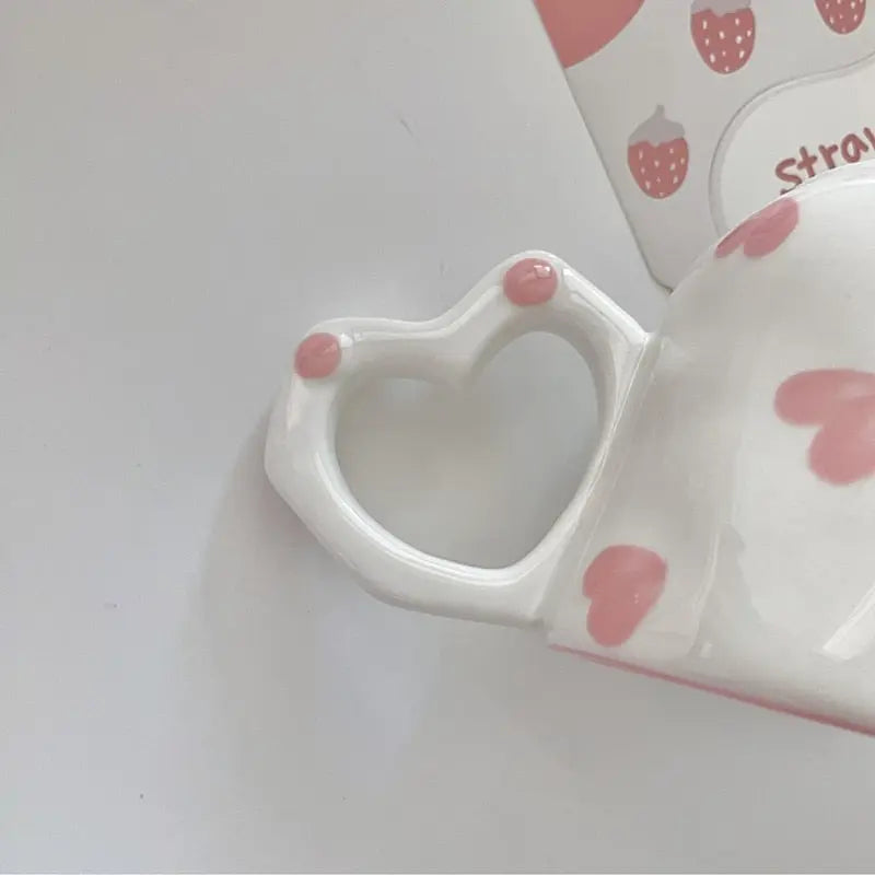 Heart Shape Ceramic Mug CreativeFemininity