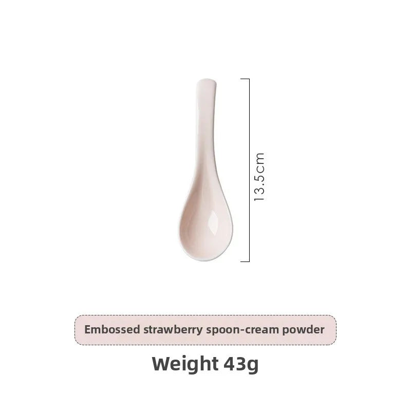 Pink & Cream Embossed Vintage Dinnerware Set Creative Femininity