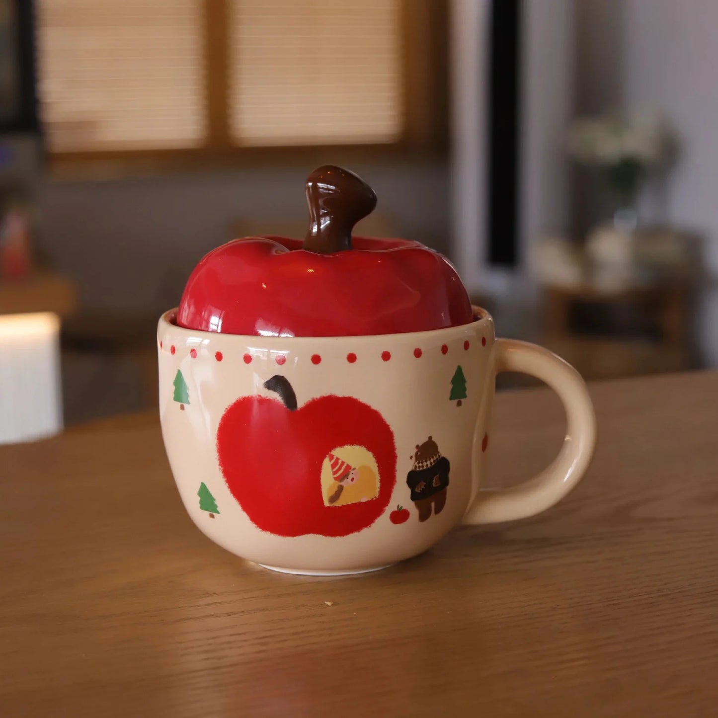 Apple Shape Coffee Cup Set