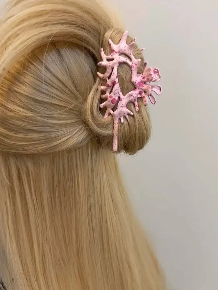 Shell Conch Hair Claw - Pink/White/Blue Creative Femininity