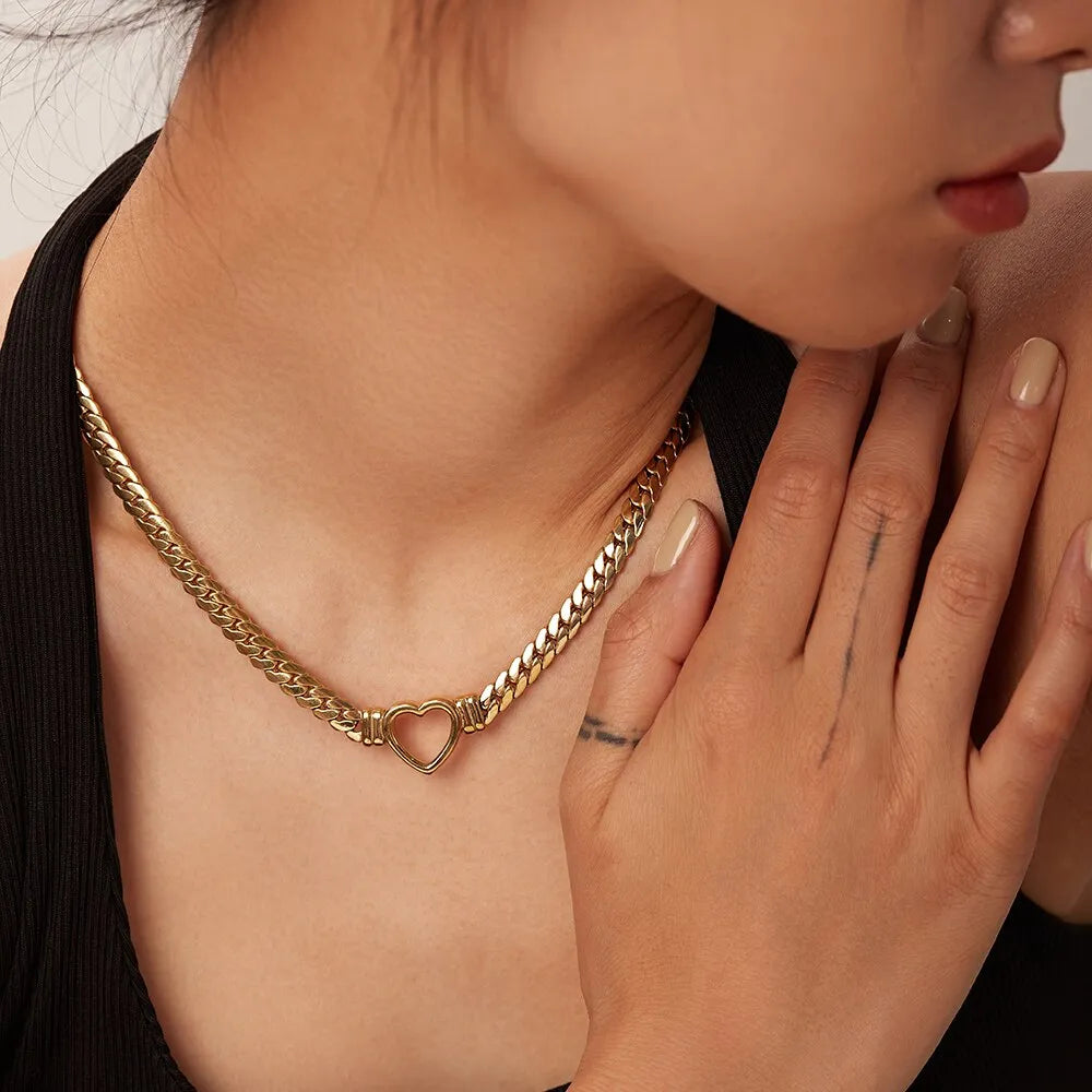 Love Heart Chain Necklace