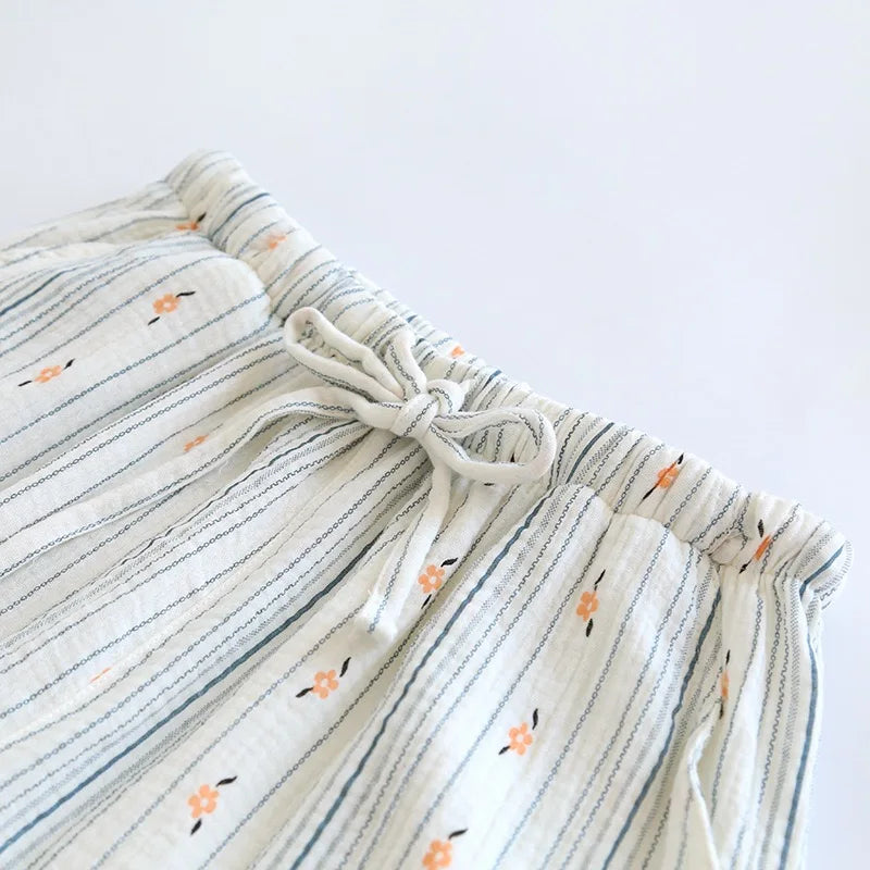 Cotton Comfy Floral Lounge Bottoms Creative Femininity