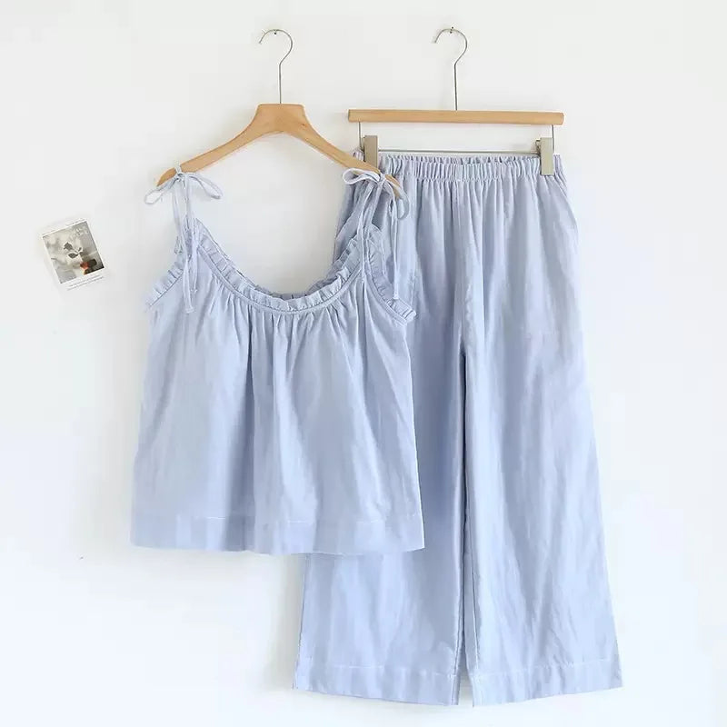 Spaghetti Strap Pastel Pyjama Set