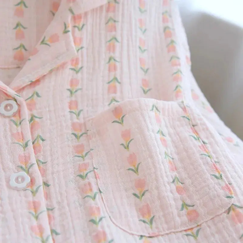 Cotton Short Sleeve & Shorts Pj Set Creative Femininity