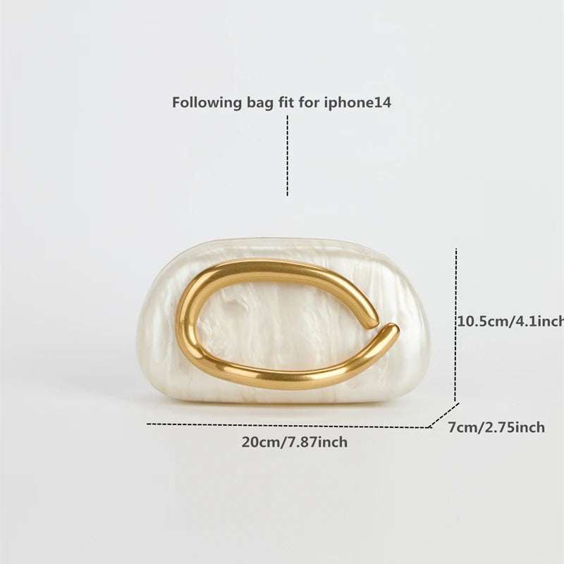 Gold Clasp Box Clutch- All Colours Creative Femininity