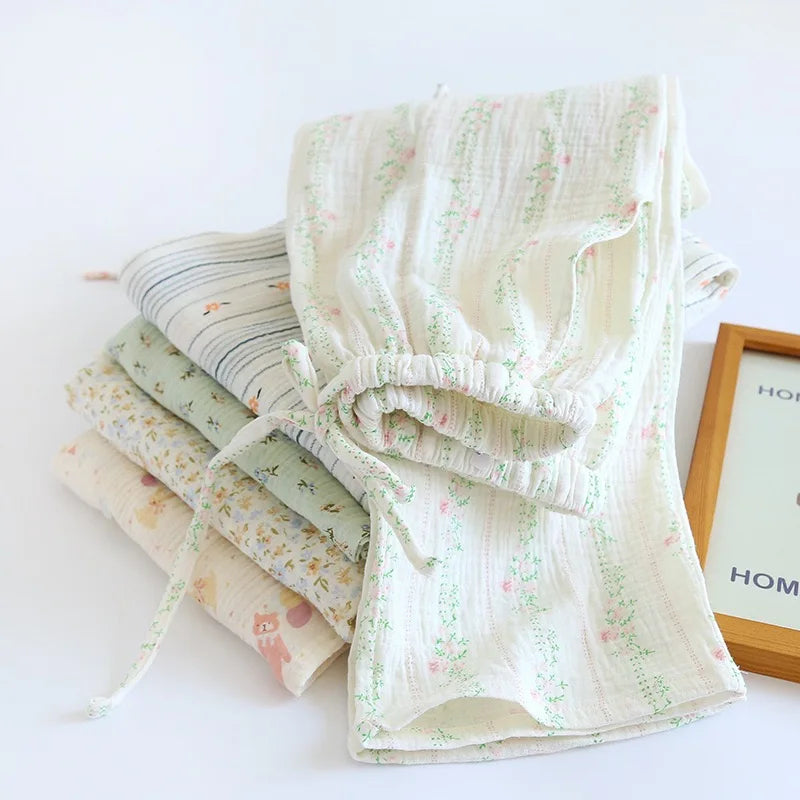 Cotton Comfy Floral Lounge Bottoms
