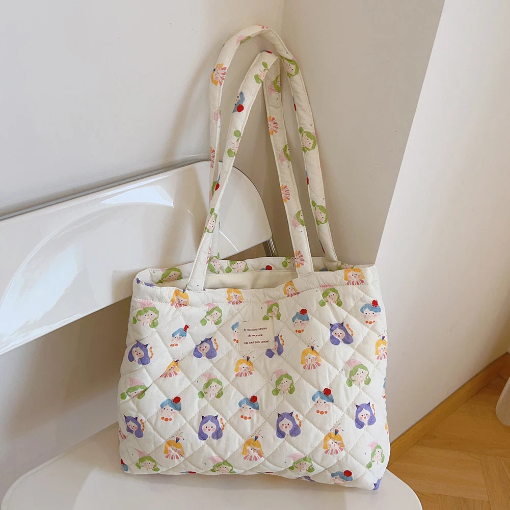 Summer Quilted Floral Tote Bag - All Colours