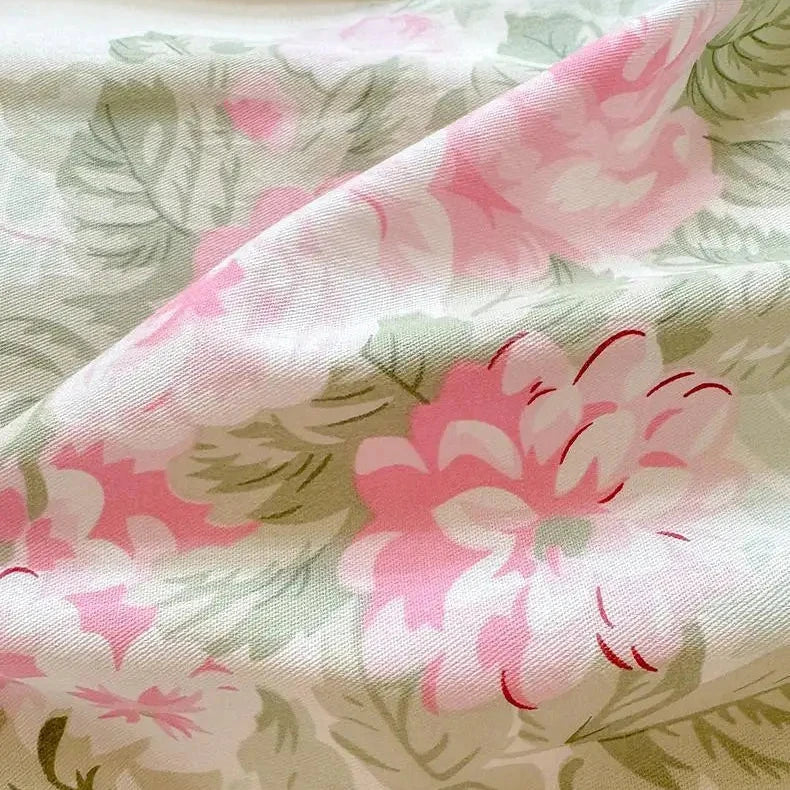 100% Cotton Rose & Ribbon Duvet Cover Set Creative Femininity