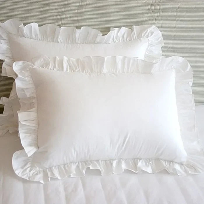 100% Cotton Ruffle Edge Pillowcase Creative Femininity
