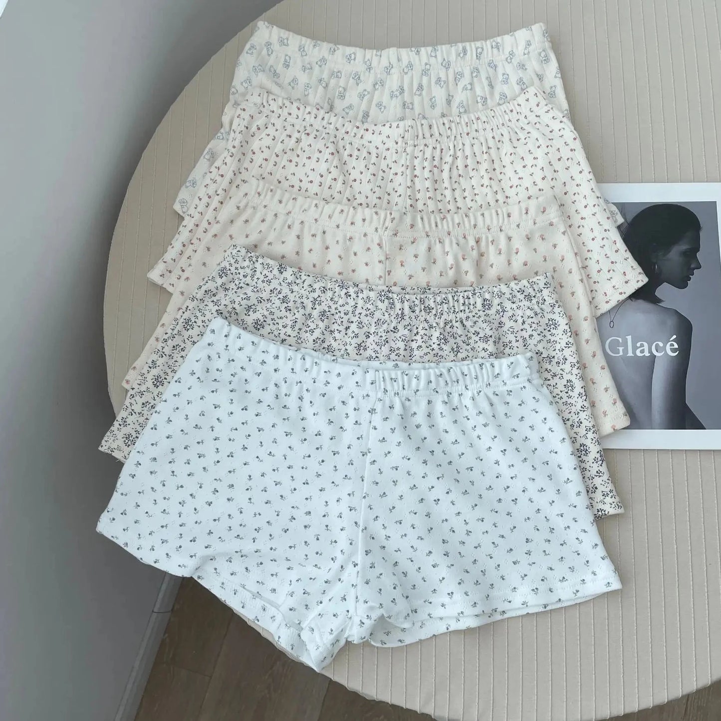 Floral Cotton Lounge Short