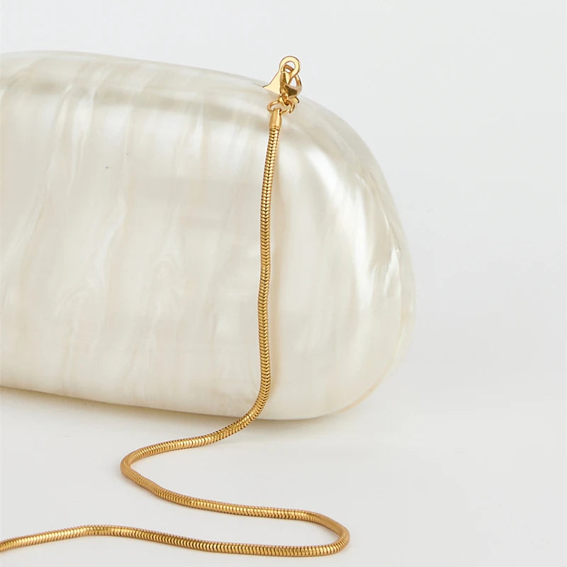 Gold Clasp Box Clutch- All Colours