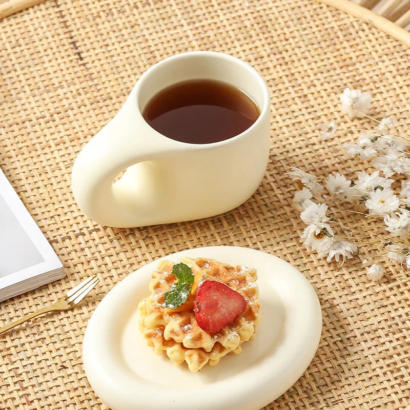 Matching Pretty Mug & Plate Set