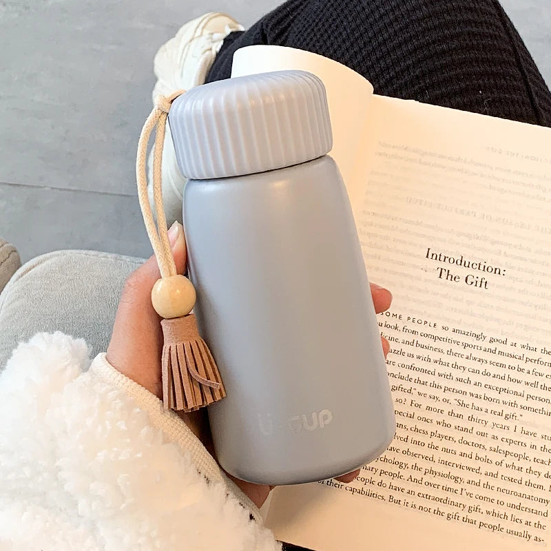grey mini flask
