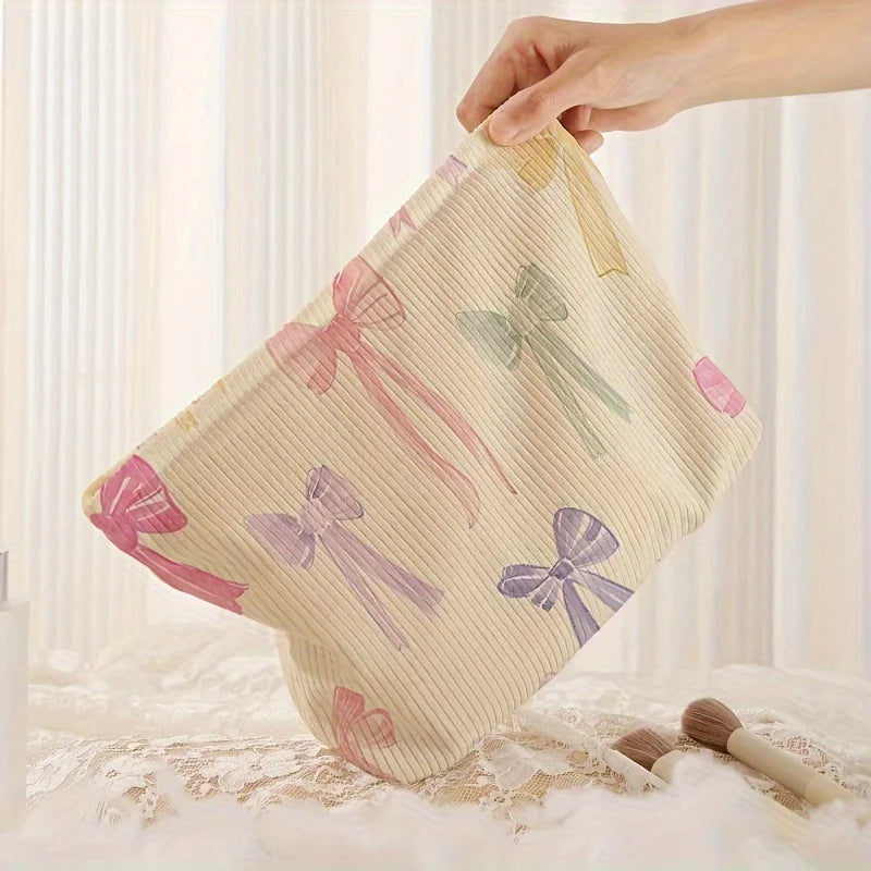 Rainbow Ribbon Make Up Bag