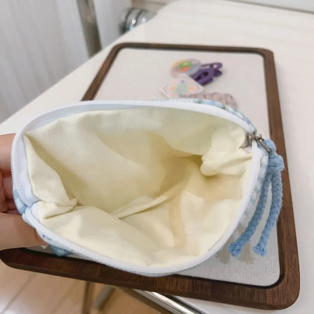Summer Floral Quilted Makeup Pouch