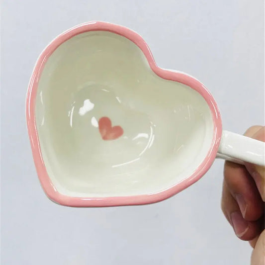 Heart Shape Ceramic Mug CreativeFemininity