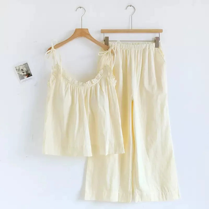 Spaghetti Strap Pastel Pyjama Set