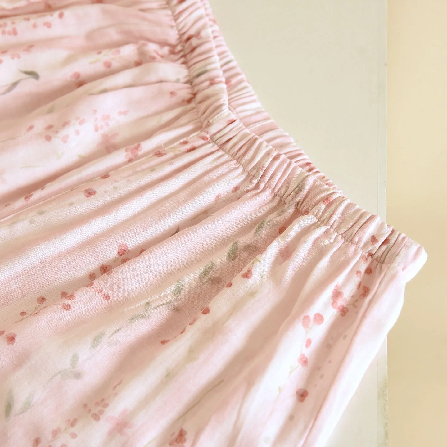 Pink & Green Kimono Wrap Floral Pyjamas