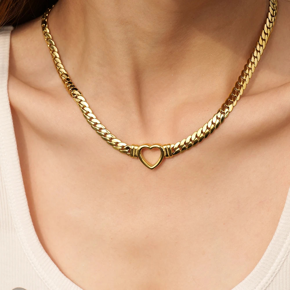 Love Heart Chain Necklace