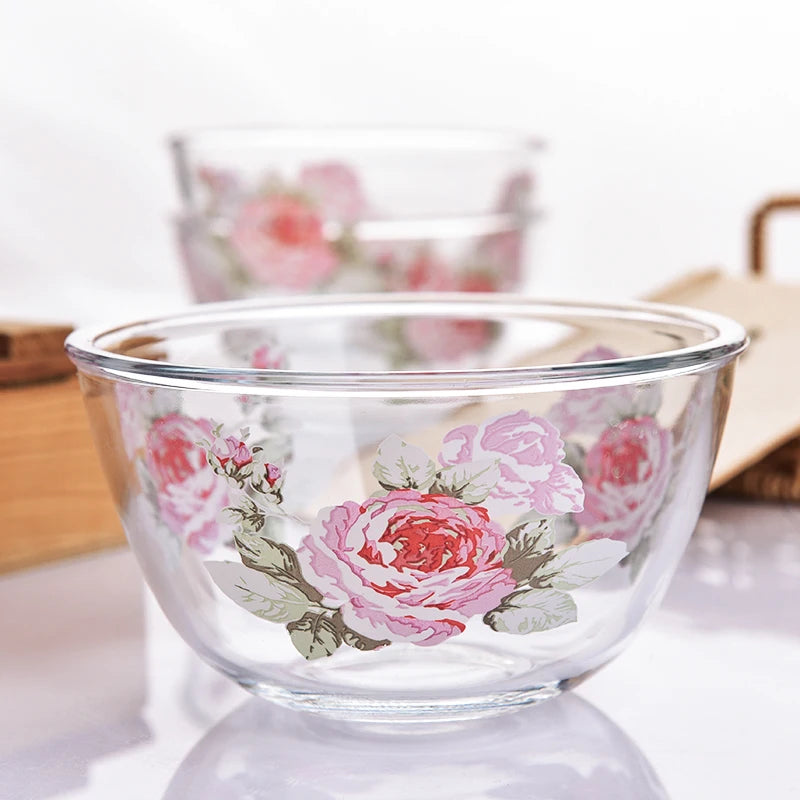 Glass Vintage Serving Bowl Creative Femininity