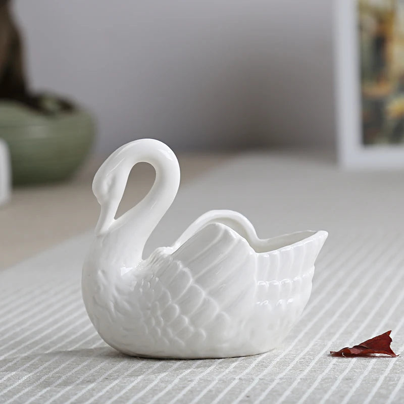 Romantic Swan Candle Holder