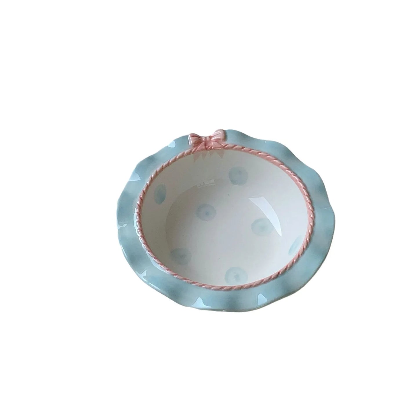 Pink & Blue Rococo Dinner Plates