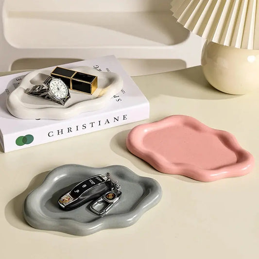 Cloud Shape Wavy Jewellery Tray Creative Femininity