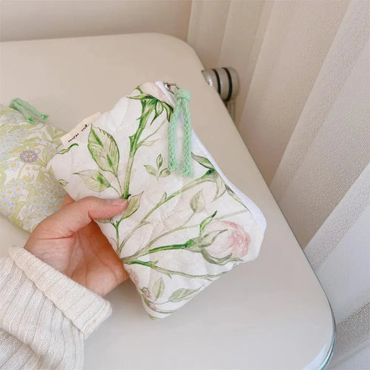 floral make up bag