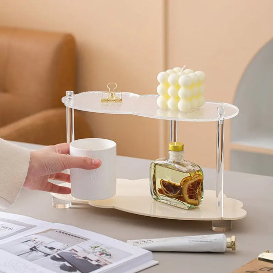 Double Tier Perfume & Make Up Stand CreativeFemininity