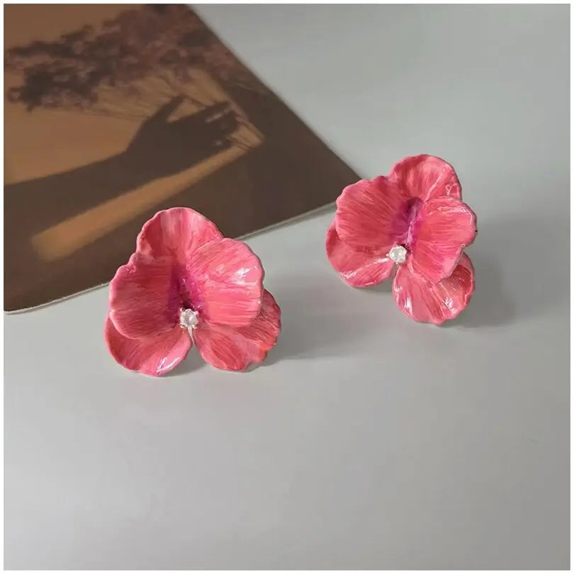 Pink Petal Earrings CreativeFemininity