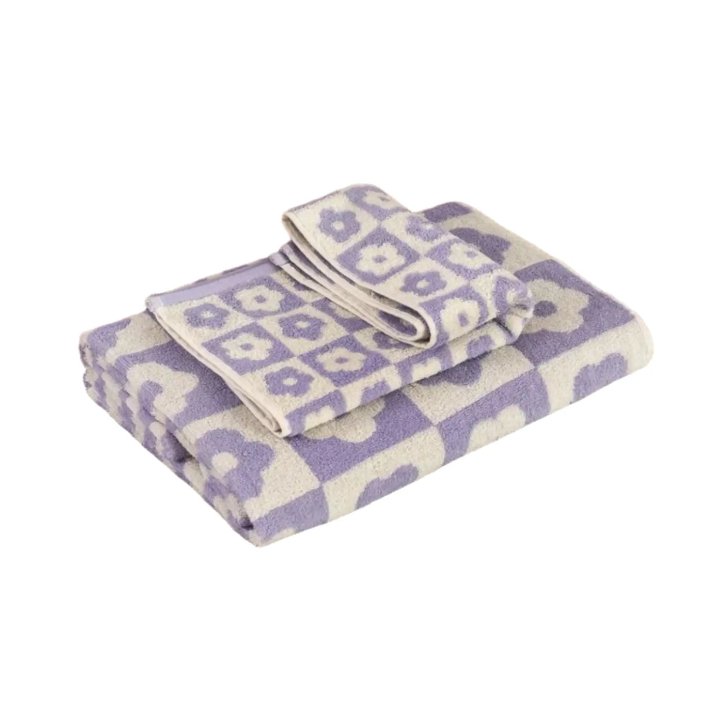 Floral Cotton Bath Towel - All Colour CreativeFemininity