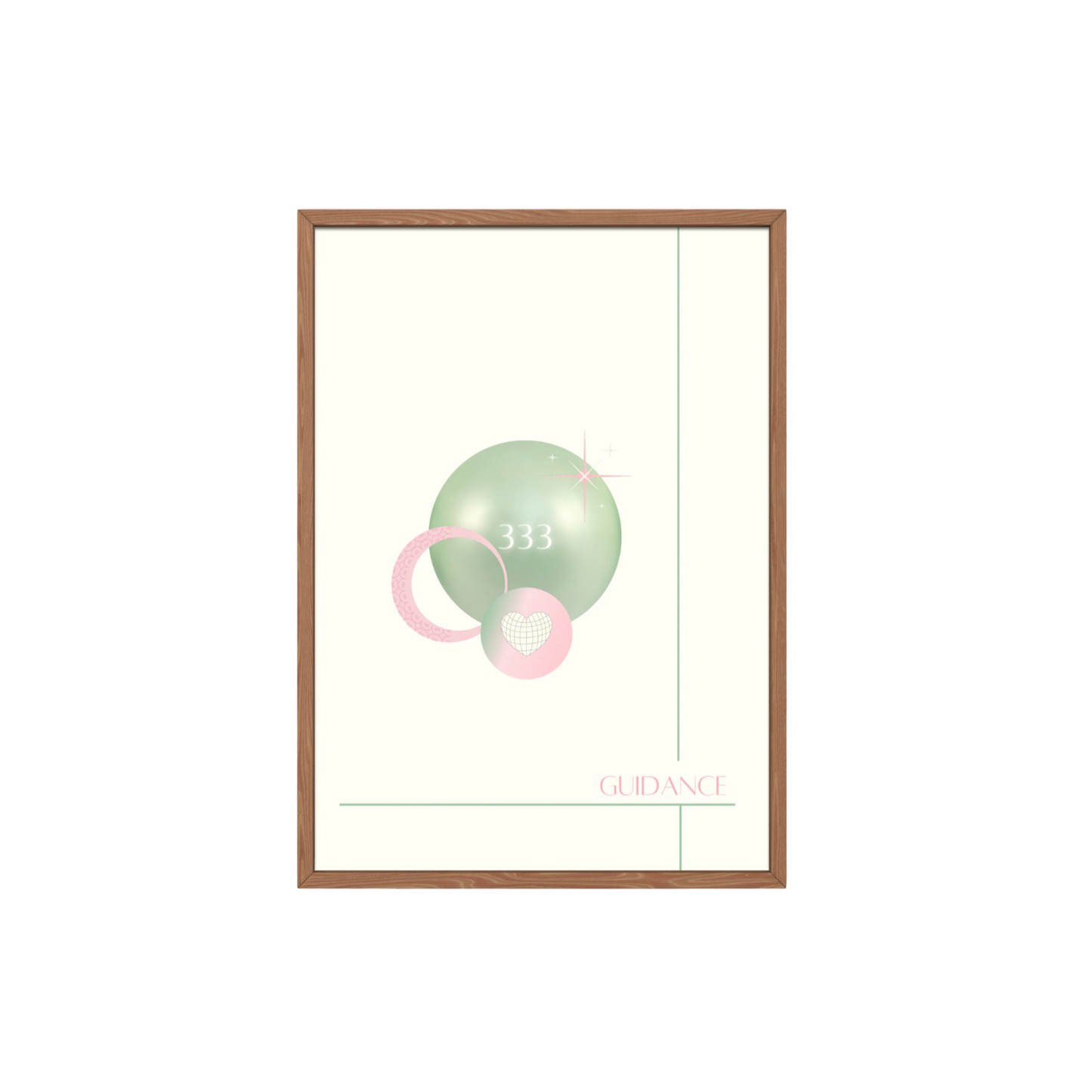 333 Angel Number Wall Art Print