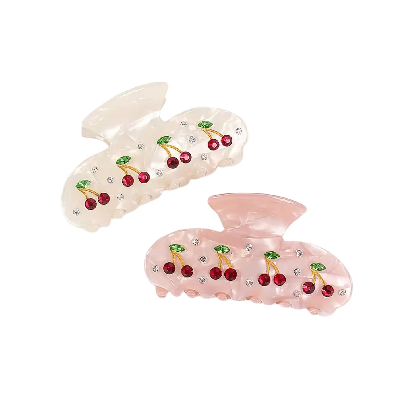 Cherry Diamanté Claw Clip CreativeFemininity