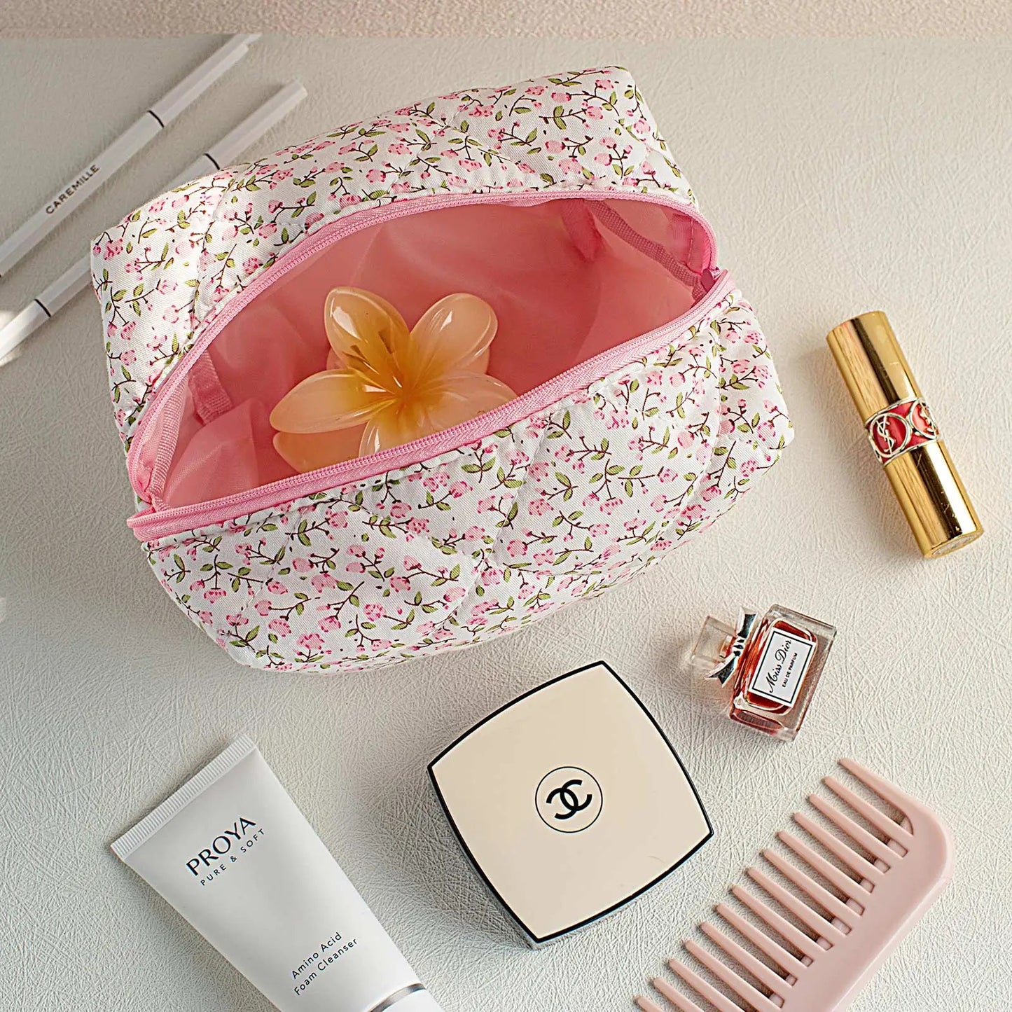 cute quilted make up bag