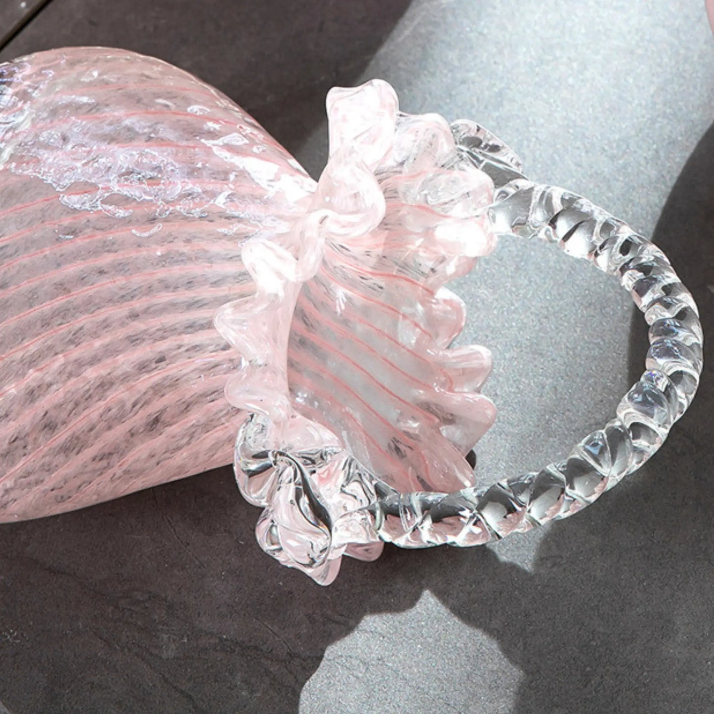 Handmade Crystal Glass Handbag Vase CreativeFemininity