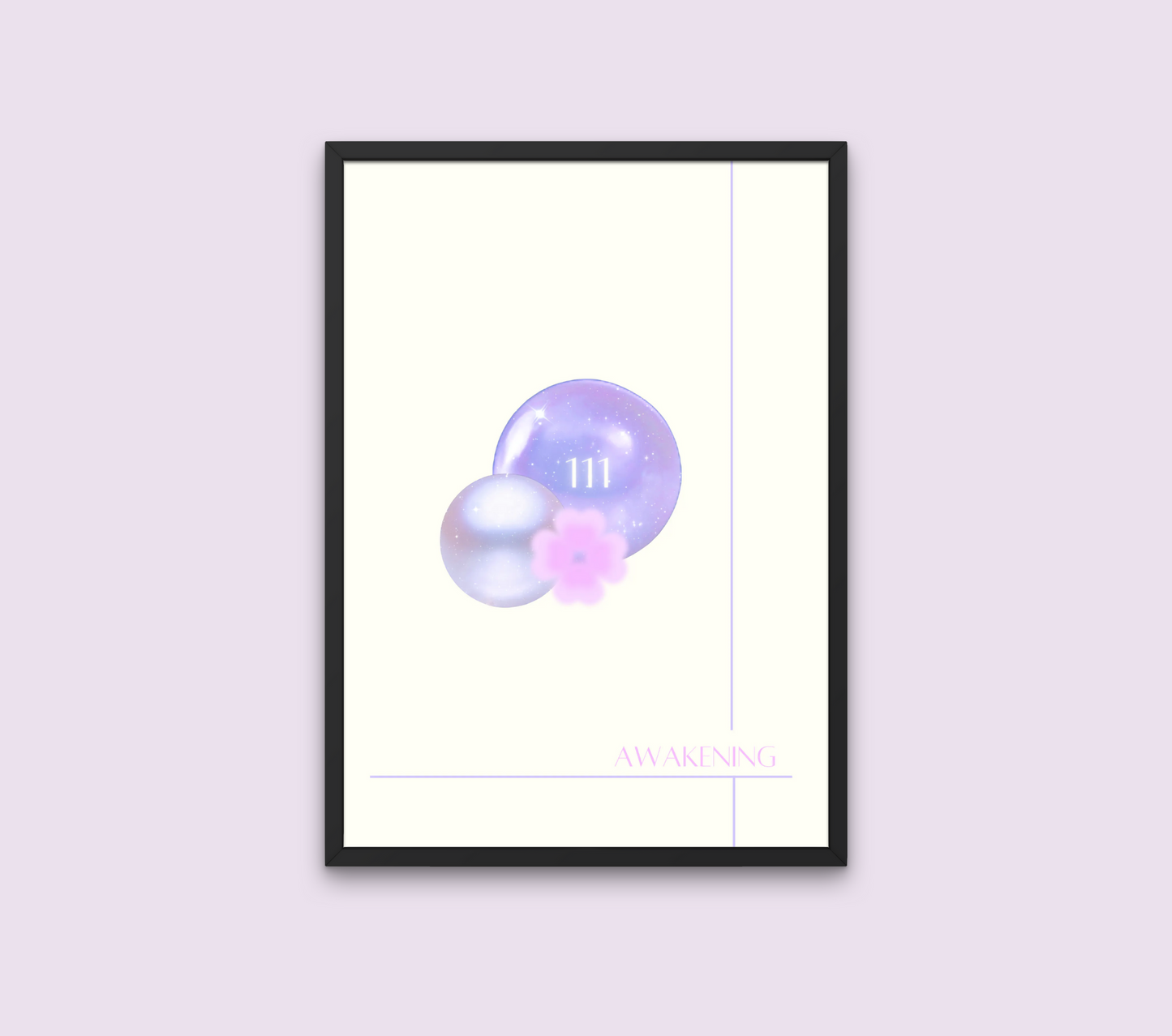 111 Angel Number Wall Art Print