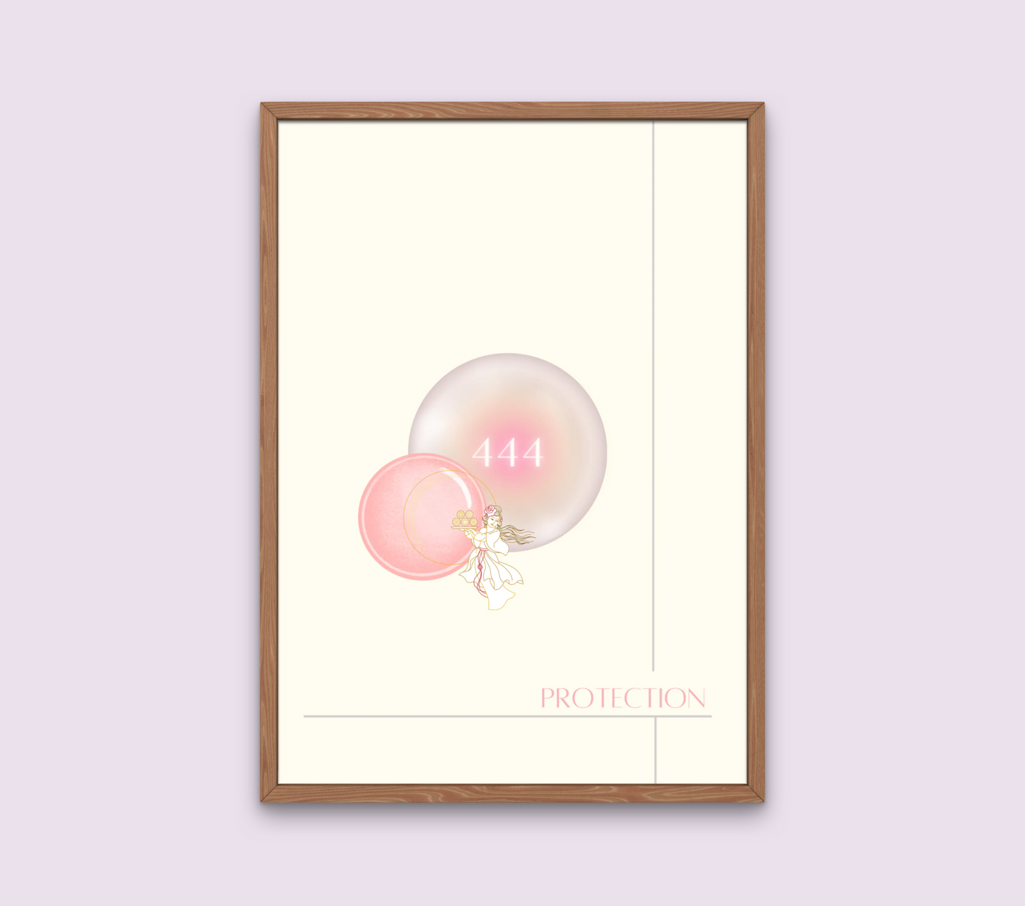 444 Angel Number Wall Art Print